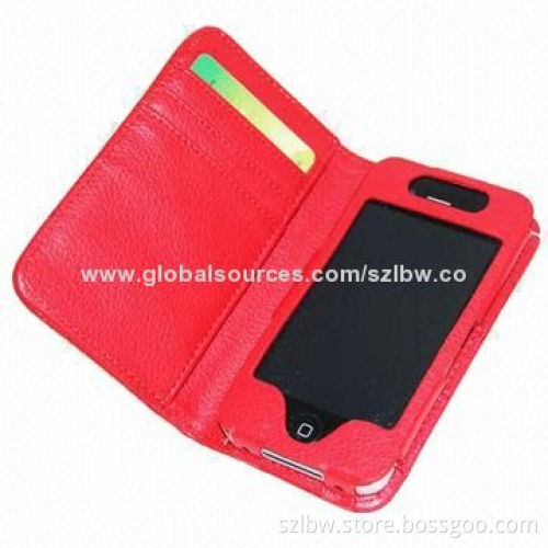 Luxury PU Leather Flip Phone Cover Case for iPhone 6 4.7-inch with Wallet and Stand Function